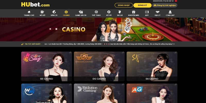 Casino trực tuyến Hubet